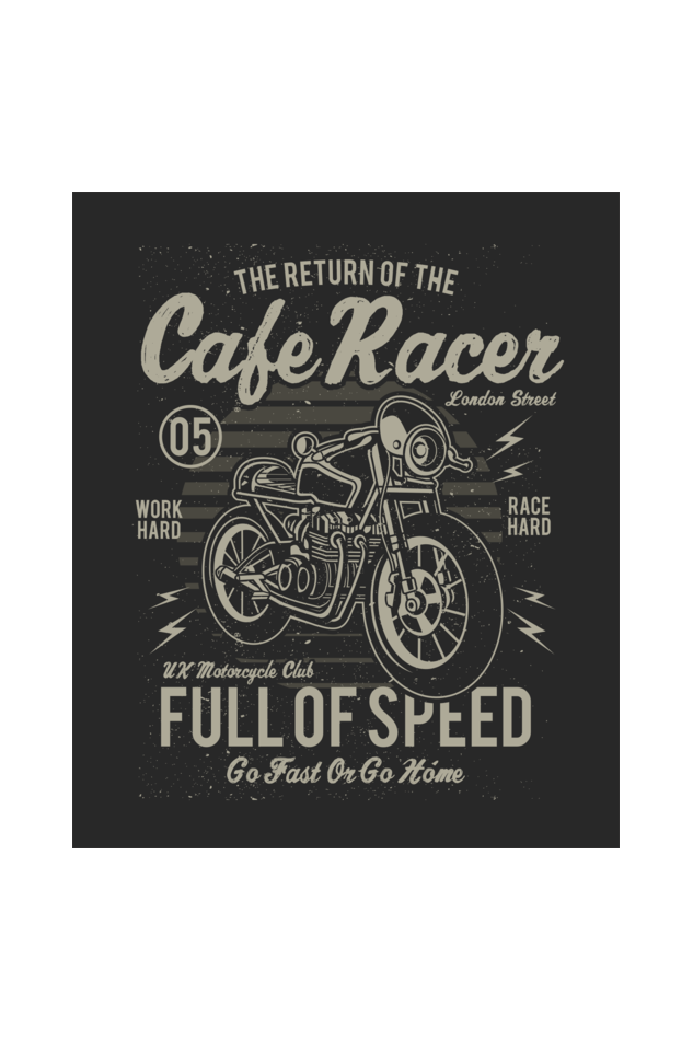 Unisex Terry Oversized T-Shirt Cafe Racer