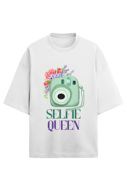 Unisex Terry Oversized T-Shirt selfie Queen