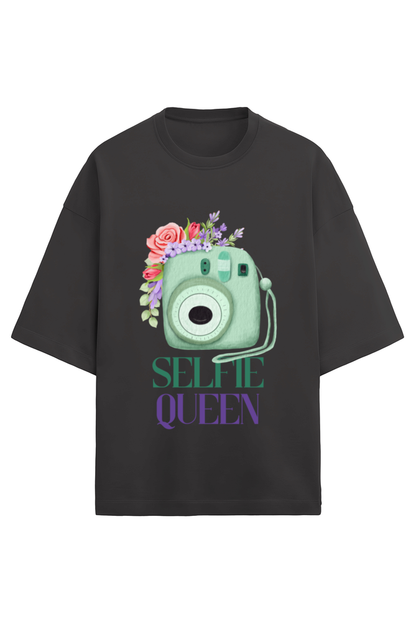 Unisex Terry Oversized T-Shirt selfie Queen