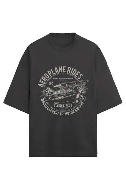 Unisex Terry Oversized T-Shirt Aeroplane Ride