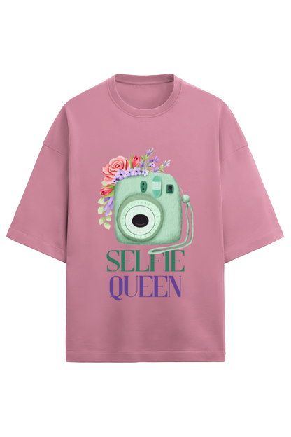 Unisex Terry Oversized T-Shirt selfie Queen