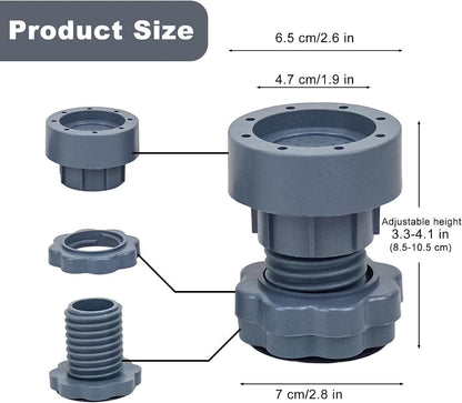 Screw-Thread Washing Machine Base Shock Absorption