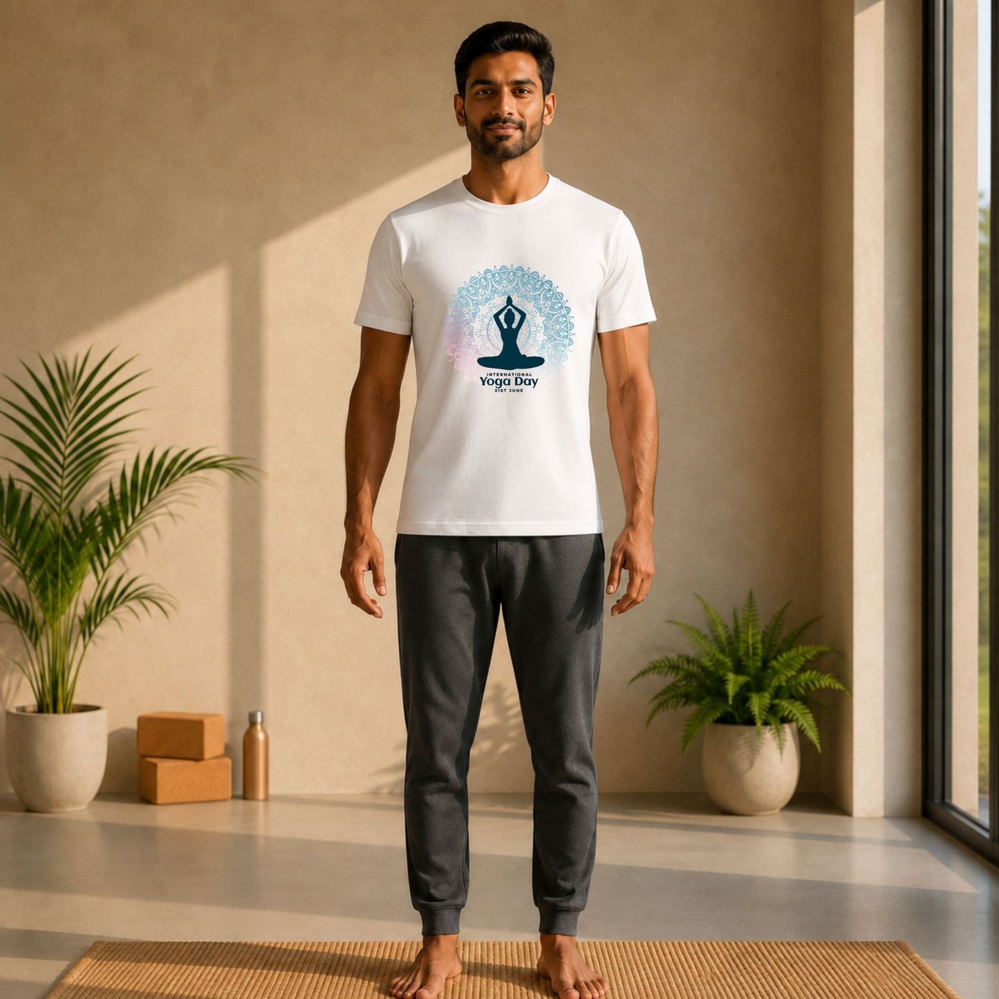 Mandala Meditation T-Shirt | Regular Fit