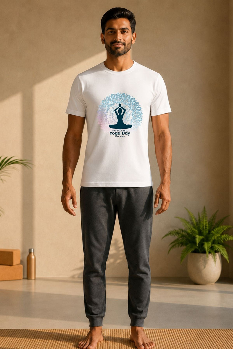 Mandala Meditation T-Shirt | Regular Fit