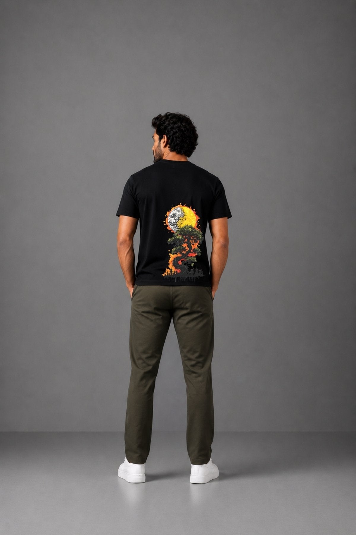 Burning Bonsai Tee – Premium Graphic T-Shirt
