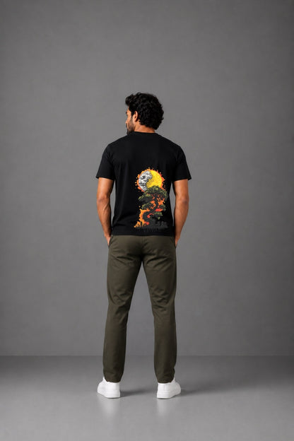 Burning Bonsai Tee – Premium Graphic T-Shirt