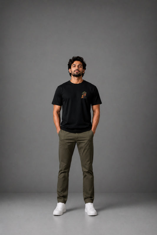 Burning Bonsai Tee – Premium Graphic T-Shirt