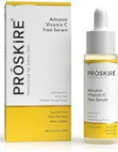 Proskire 10% Advance Vitamin C Serum With Ferulic Acid, For Dark Spots Pigmentation & Glowing Face - 30 ml (Pack of 2)