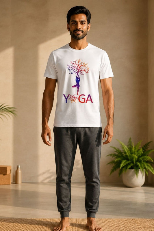 Tree of Balance Yoga T-Shirt | Regular fit