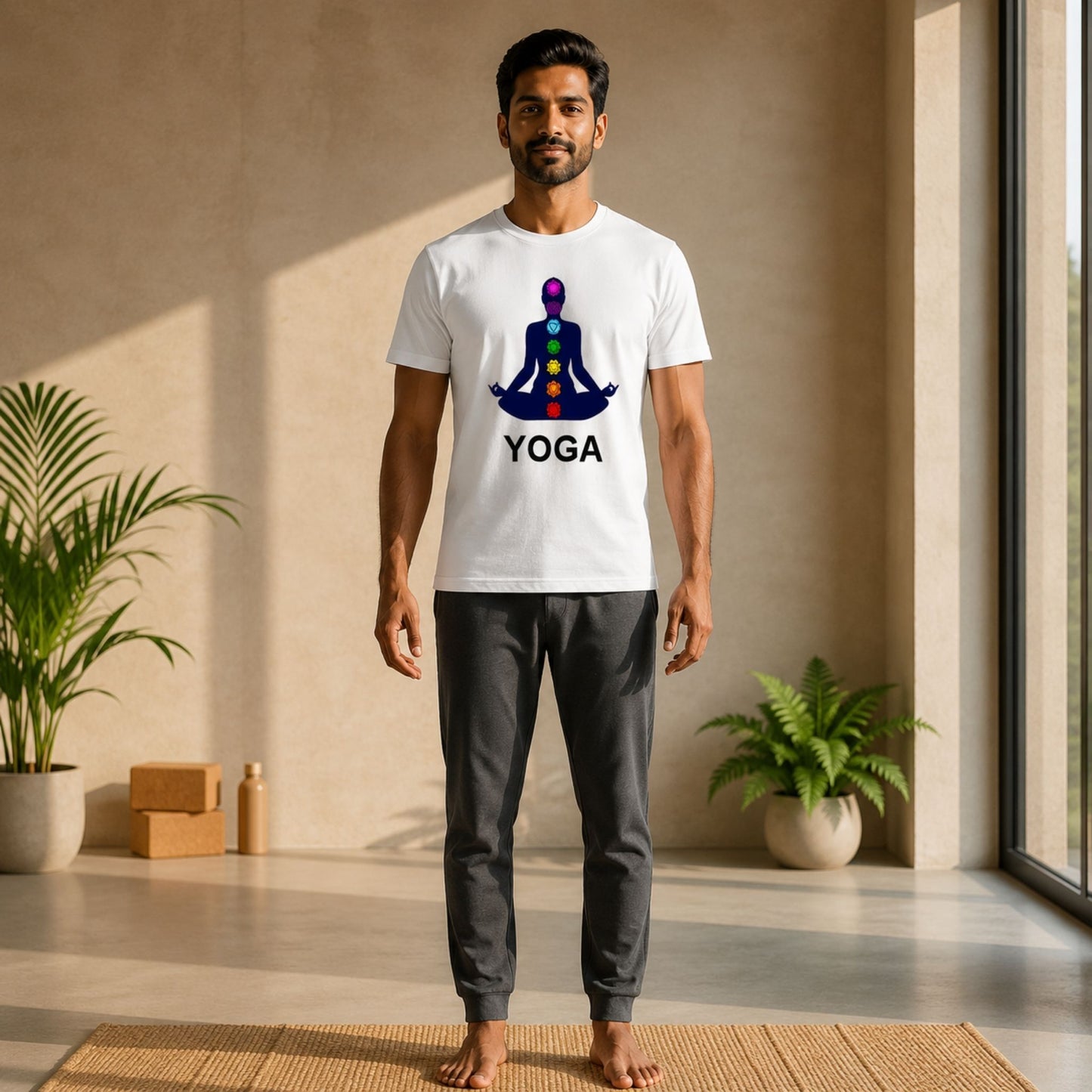Chakra Balance Yoga T-Shirt | Regular fit