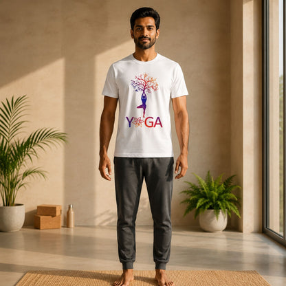 Tree of Balance Yoga T-Shirt | Regular fit