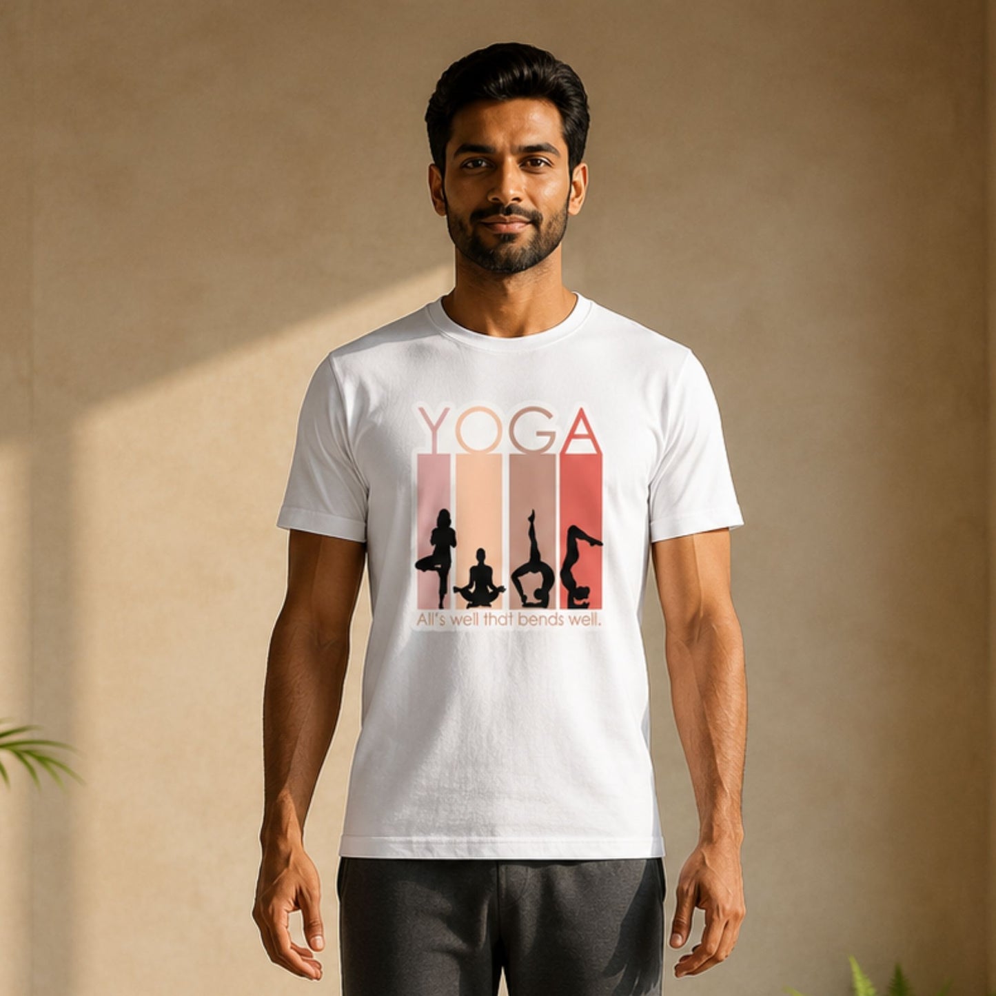 All's Well That Bends Well Yoga T-Shirt | Regular fit