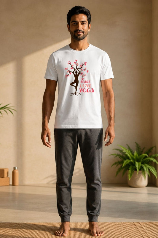 Peace Love Yoga T-Shirt | Regular fit